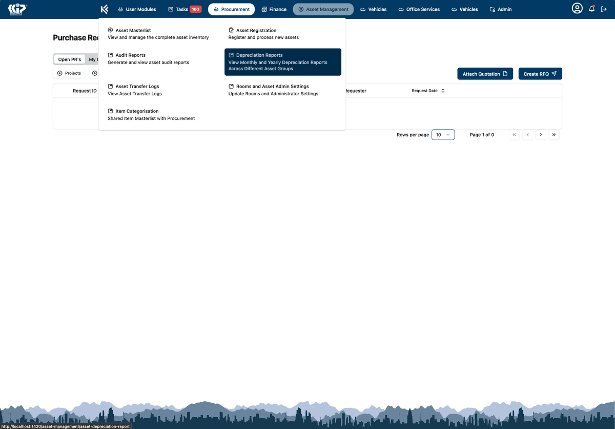 Asset Management Dashboard